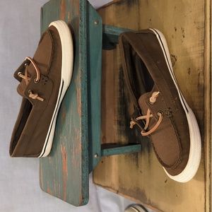 Sperry Women's Top-Sider Memory Foam Brown Boat Shoes Size 8.5